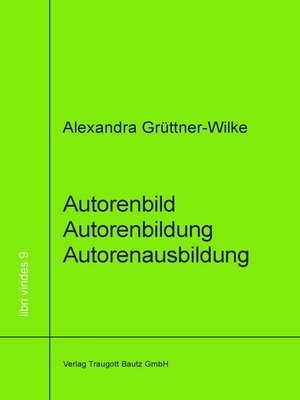 cover image of Autorenbild--Autorenbildung- Autorenausbildung